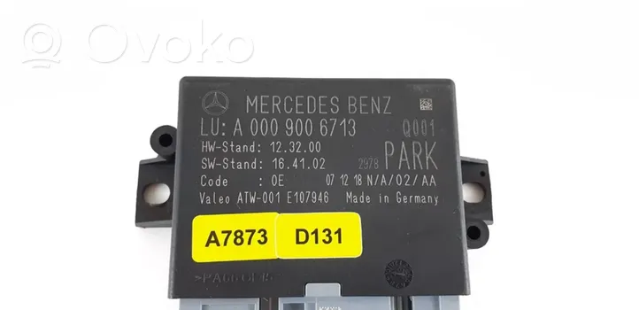 Mercedes-Benz GLE (W166 - C292) Parkavimo (PDC) daviklių valdymo blokas A0009006713