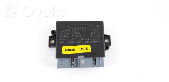 Mercedes-Benz GLE (W166 - C292) Centralina/modulo sensori di parcheggio PDC A0009003210