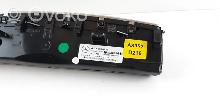 Mercedes-Benz C W205 Panel klimatyzacji A2059058813