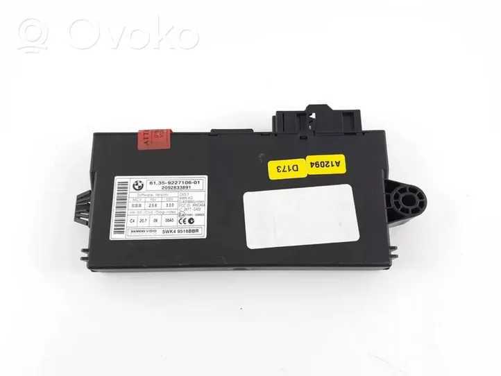 BMW X5 E70 Module confort 9227106