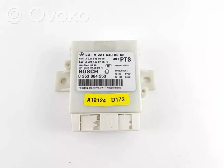 Mercedes-Benz S W221 Parking PDC control unit/module A2215408262