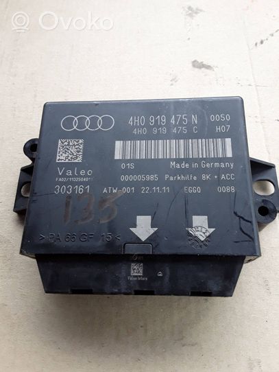Audi A6 S6 C7 4G Parkavimo (PDC) daviklių valdymo blokas 4H0919475C