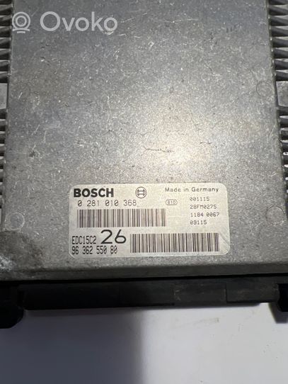 Peugeot 806 Sterownik / Moduł ECU 9636255080