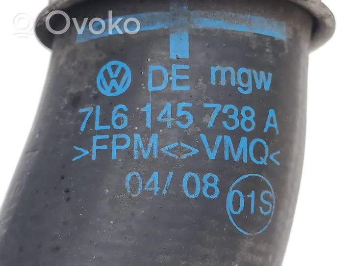 Audi Q7 4L Tube d'admission de tuyau de refroidisseur intermédiaire 7L6145738A