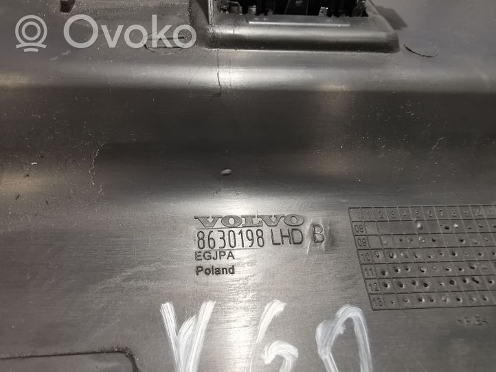 Volvo V60 Garniture panneau inférieur de tableau de bord 8630198