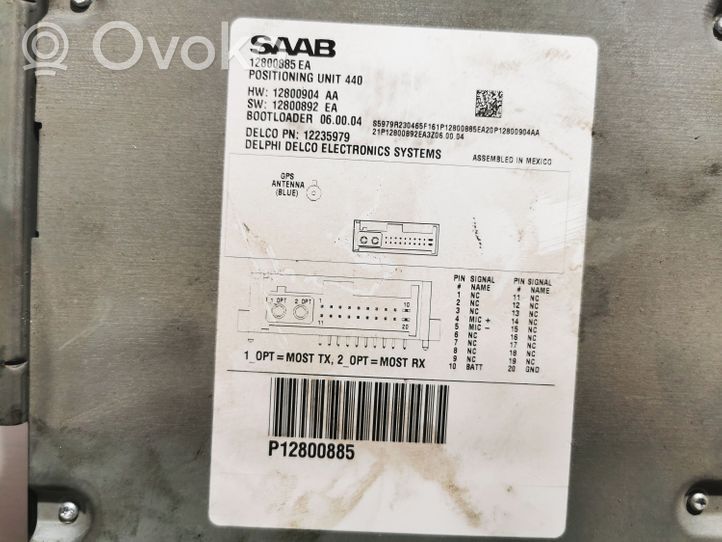 Saab 9-3 Ver2 Moduł / Sterownik GPS 12800885