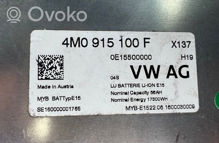 Audi Q7 4M Bateria pojazdu hybrydowego / elektrycznego 4M0915100F