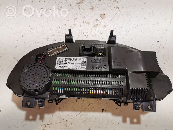 Audi Q7 4M Tachimetro (quadro strumenti) 4M0920794B