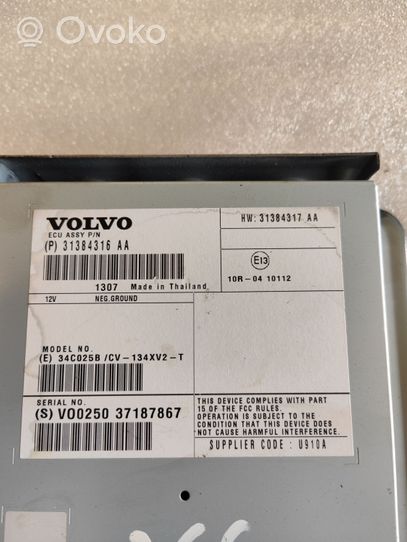 Volvo V60 Amplificateur de son 31384316