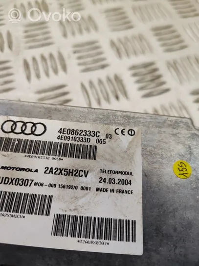 Audi A6 S6 C6 4F Unité de commande, module téléphone 4E0862333C