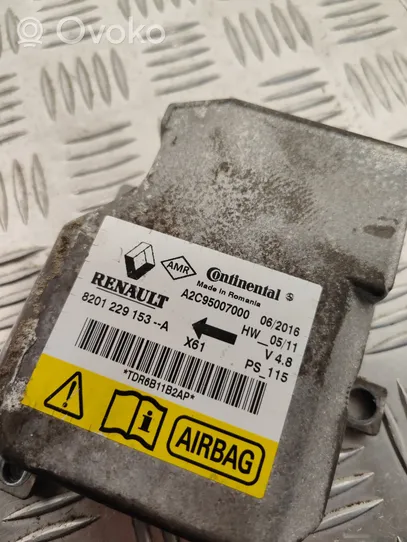 Renault Kangoo II Airbag control unit/module 8201229153A