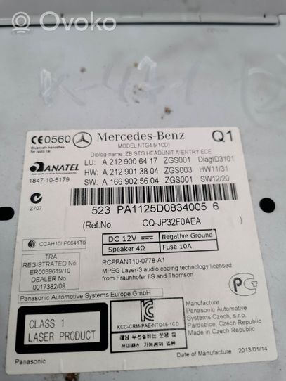 Mercedes-Benz E W212 Panel / Radioodtwarzacz CD/DVD/GPS A2129006417