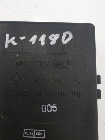 Mercedes-Benz E W211 Modulo di controllo ballast LED A2115450432