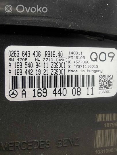 Mercedes-Benz A W169 Nopeusmittari (mittaristo) A1694400811