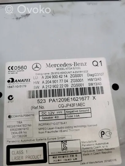 Mercedes-Benz GLK (X204) Moduł sterujący statecznikiem LED A2049004214