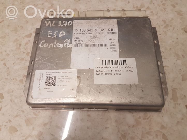 Mercedes-Benz ML W163 Centralina/modulo motore ECU 1635454332