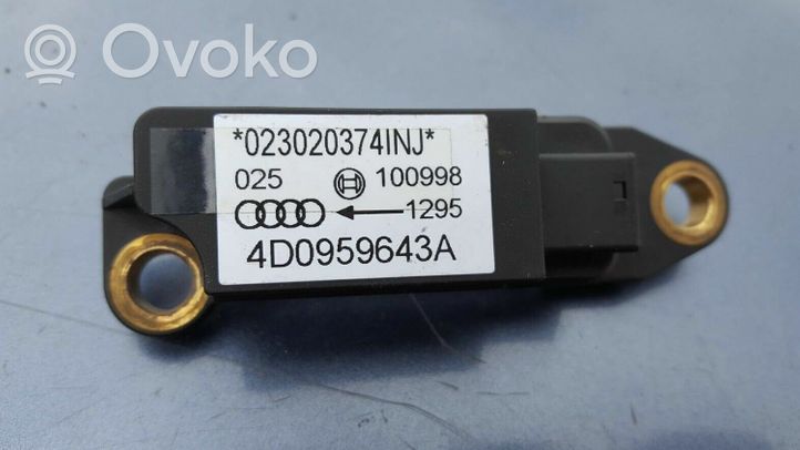 Audi A4 S4 B5 8D Czujnik uderzenia Airbag 4D0959643A