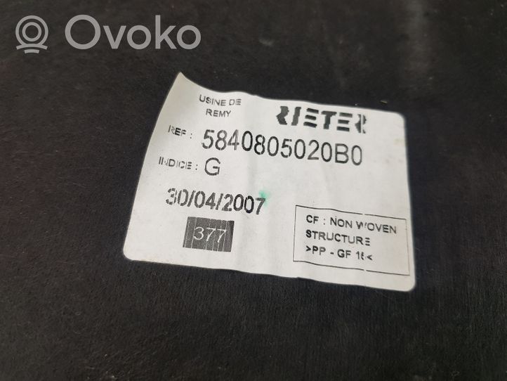 Toyota Avensis T250 Tavaratilan kaukalon tekstiilikansi 5840805020B0