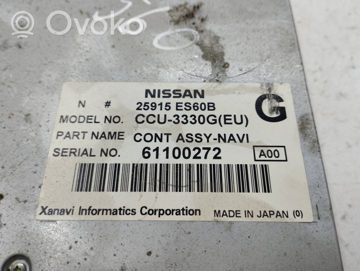 Nissan Murano Z50 Unité de navigation Lecteur CD / DVD 25915ES60B
