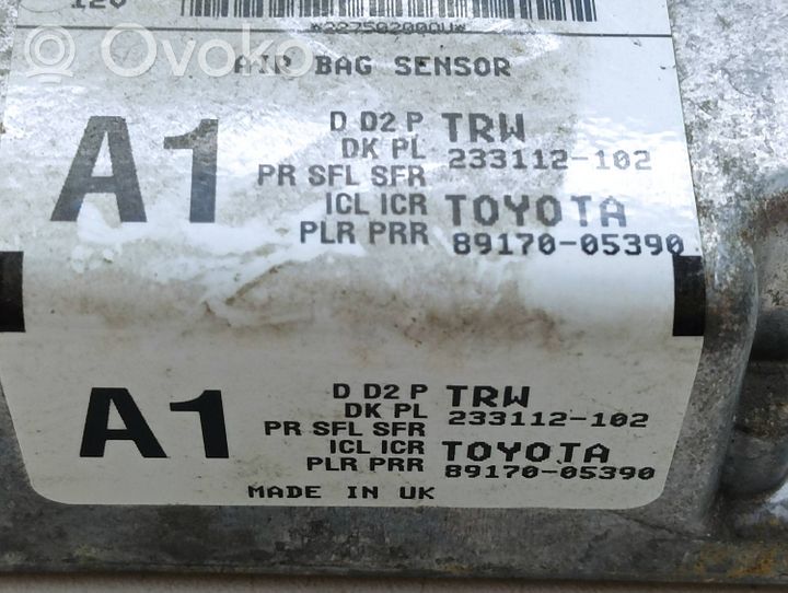 Toyota Avensis T270 Module de contrôle airbag 8917005390