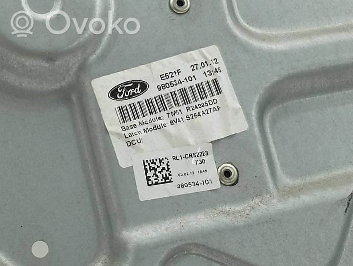 Ford Kuga I Aizmugurē elektriskais loga pacelšanas mehānisms bez motoriņa 7M51R24995DD