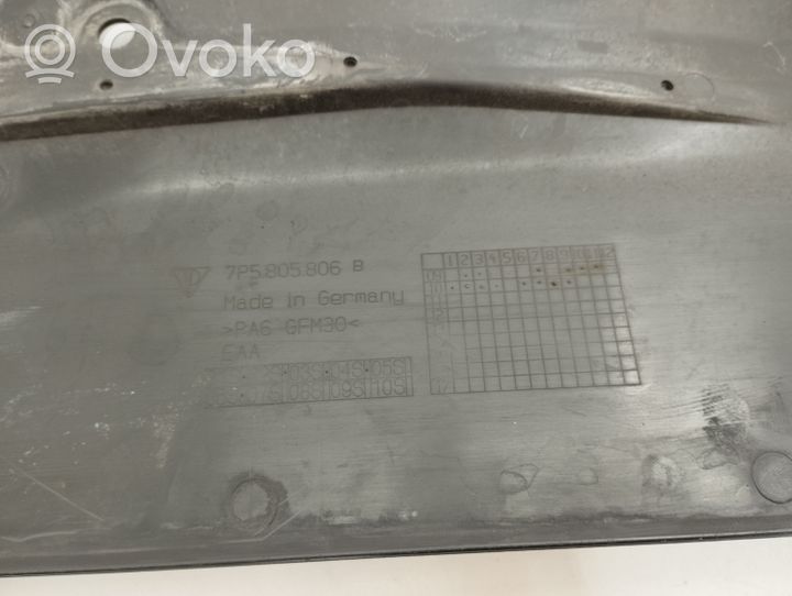 Porsche Cayenne (92A) Rivestimento della modanatura della chiusura del vano motore/cofano 7P5805806