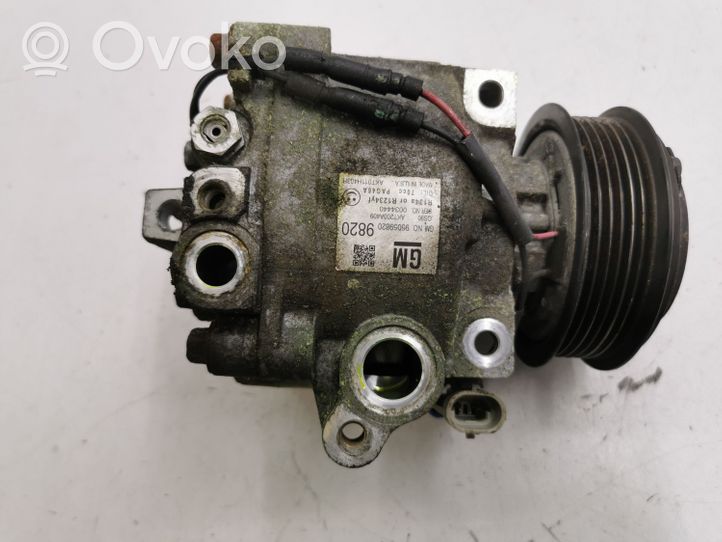 Opel Mokka Compresor (bomba) del aire acondicionado (A/C)) 95059820