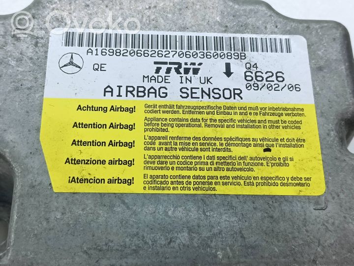 Mercedes-Benz B W245 Centralina/modulo airbag A16982066