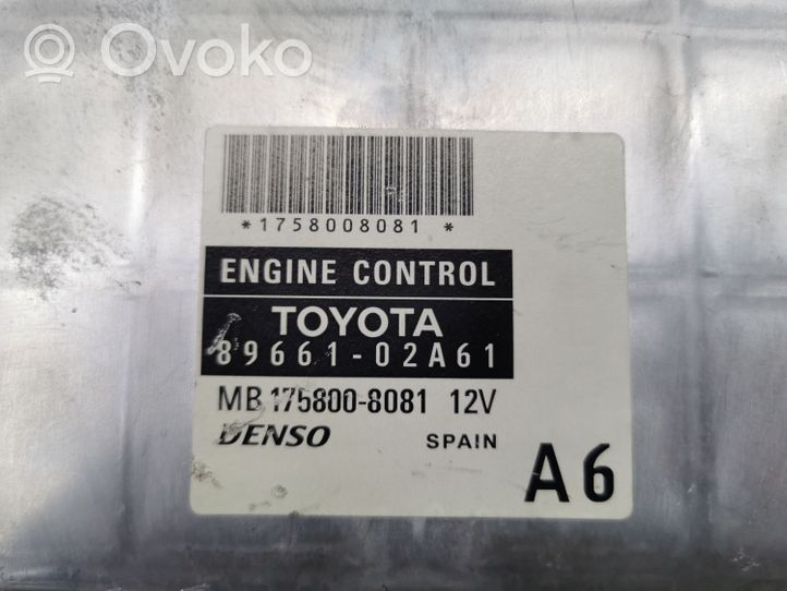 Toyota Corolla E120 E130 Calculateur moteur ECU 8966102A61