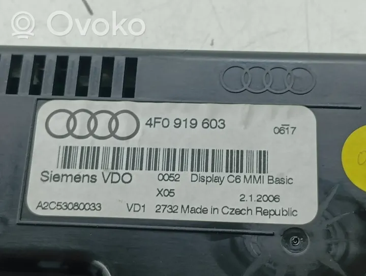 Audi Q7 4L Monitori/näyttö/pieni näyttö 4F0919603