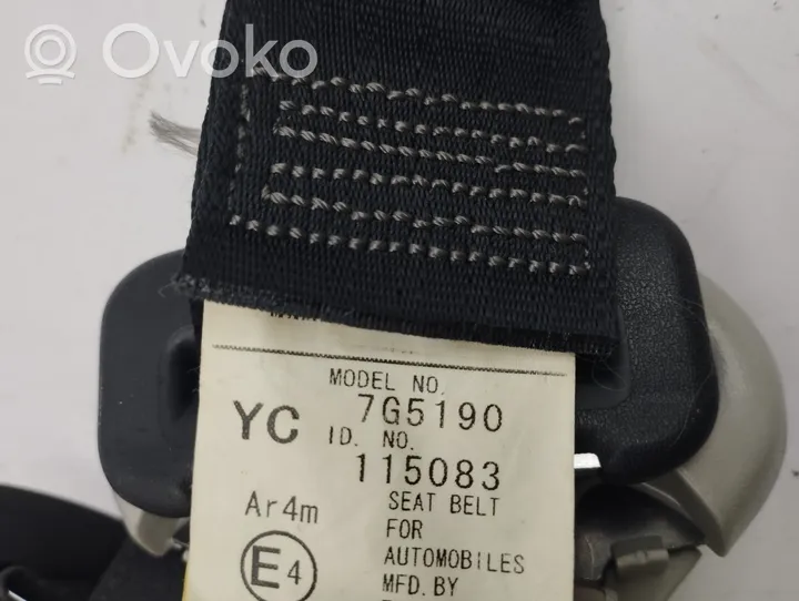 Toyota Yaris Ceinture de sécurité arrière centrale (siège) 7G5190