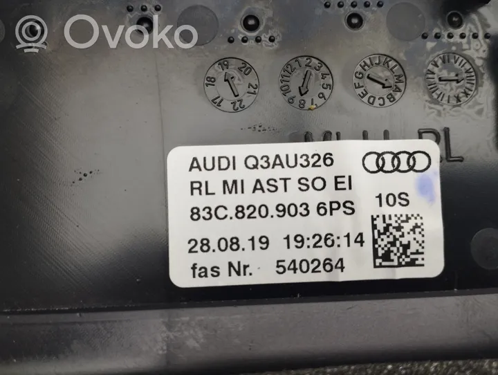 Audi Q3 F3 Kojelaudan keskiosan tuuletussuuttimen ritilä 83C820903