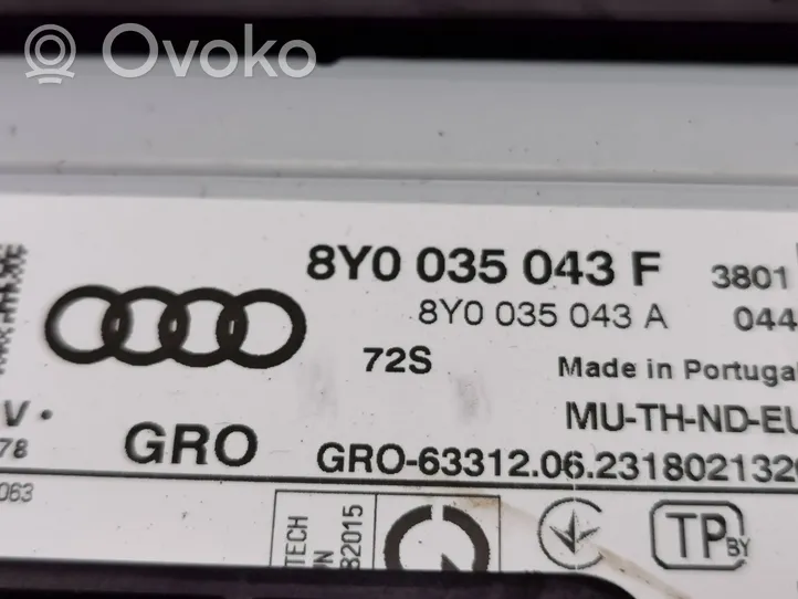 Audi A3 8Y Radio/CD/DVD/GPS-pääyksikkö 8Y0035043F