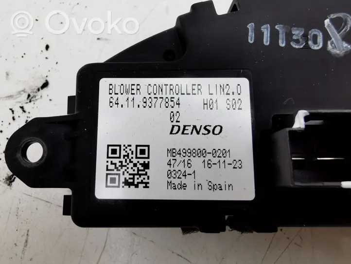 BMW i3 Motorino ventola riscaldamento/resistenza ventola 9377854