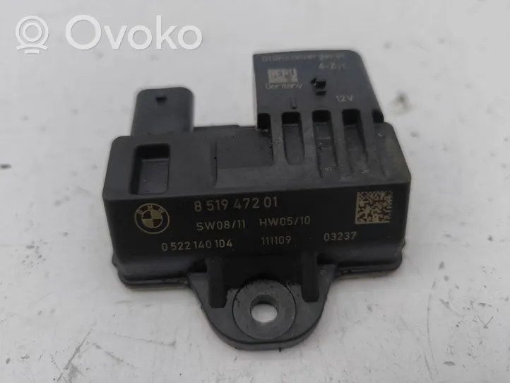 BMW 5 F10 F11 Glow plug pre-heat relay 8519472