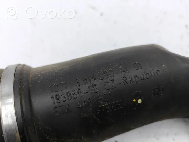 BMW 5 F10 F11 Tube d'admission d'air 8514090