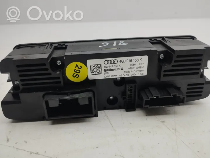 Audi A7 S7 4G Oro kondicionieriaus/ klimato/ pečiuko valdymo blokas (salone) 4G0919158K