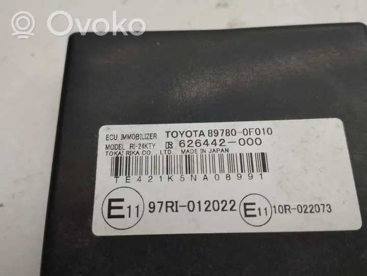 Toyota Corolla Verso AR10 Ajonestolaitteen ohjainlaite/moduuli 897800F010