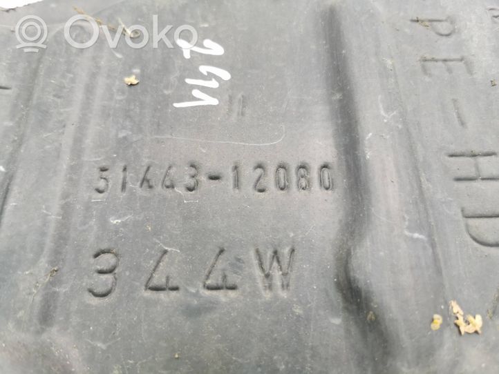 Toyota Prius (XW30) Moottorin alustan välipohjan roiskesuoja 5144312080