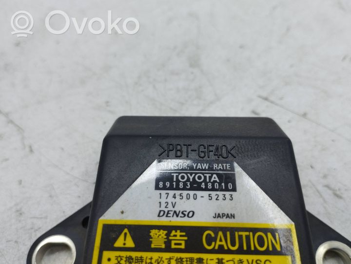 Toyota Prius (XW20) Sensore di imbardata accelerazione ESP 8918348010