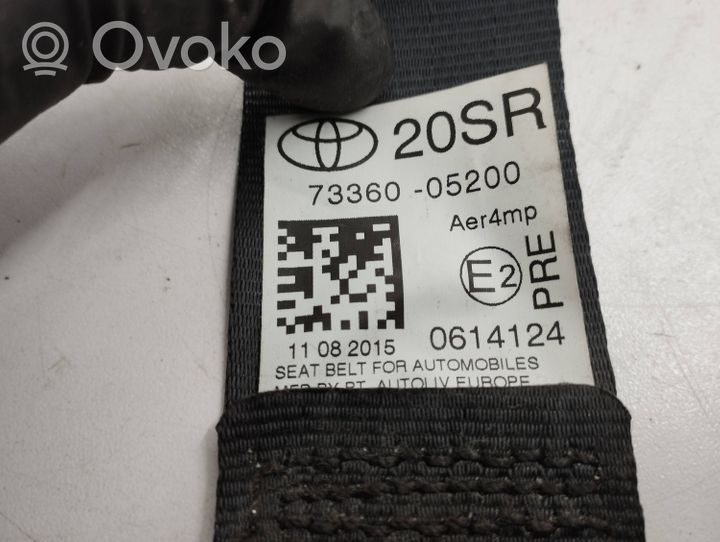 Toyota Avensis T270 Ceinture de sécurité arrière 7336005200