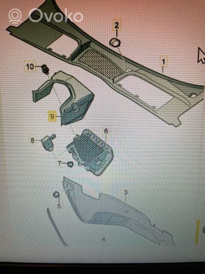 Audi A5 Oro paėmimo kanalo detalė (-ės) 