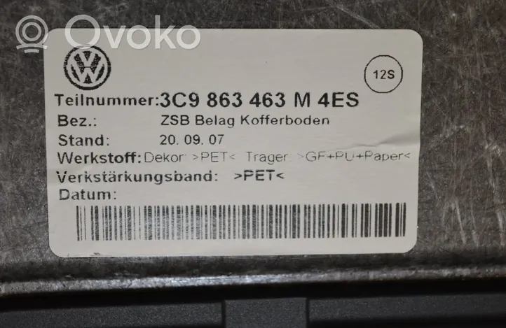 Volkswagen PASSAT B7 Tapis de sol arrière 3C9863463M