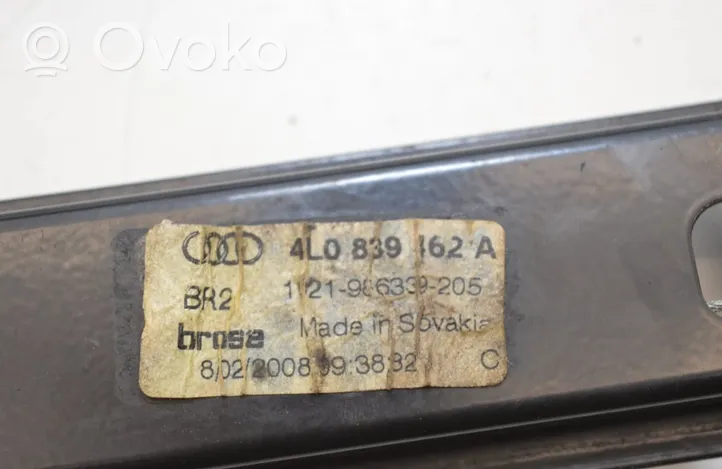 Audi Q7 4L Takaikkunan nostomekanismi ilman moottoria 4L0839462A