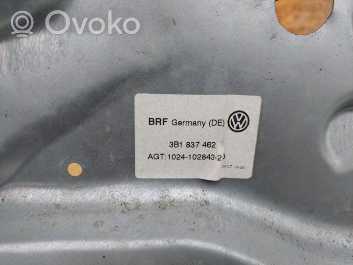 Volkswagen PASSAT B5 Regulador de puerta delantera con motor 3B1837462