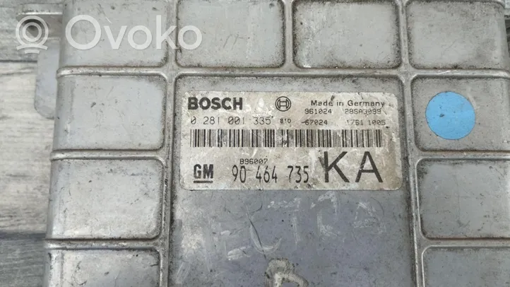 Opel Vectra B Moottorin ohjainlaite/moduuli (käytetyt) 0281001335