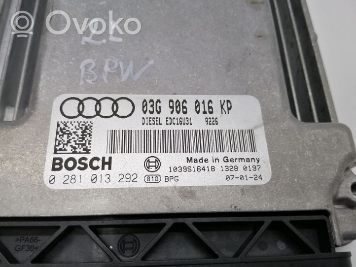 Audi A4 S4 B7 8E 8H Sterownik / Moduł ECU 03G906016KP