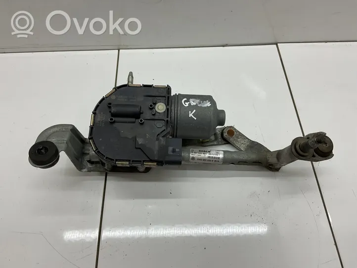 Volkswagen Golf Plus Front wiper linkage and motor 5M0955023E