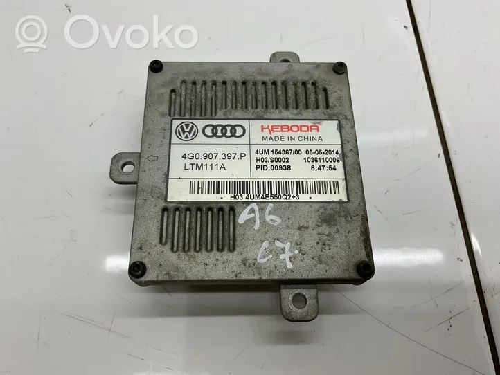 Audi A6 S6 C7 4G Ajovalojen virranrajoitinmoduuli Xenon 4G0907397P