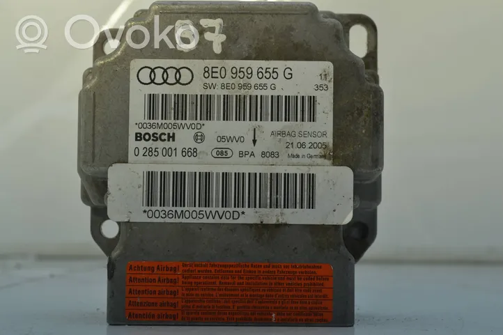 Audi A4 S4 B7 8E 8H Sterownik / Moduł Airbag 8E0959655G